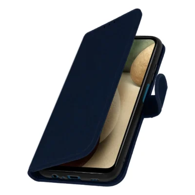 Funda de Cuero en Libro para Samsung Galaxy A12 - Azul