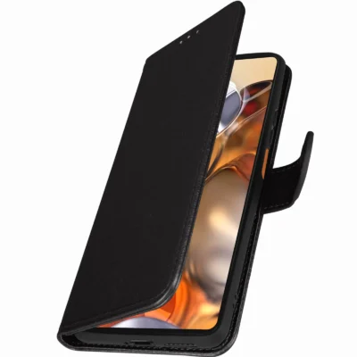 Funda de Cuero en Libro para Xiaomi 11T - Negro