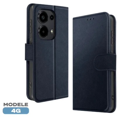 Funda de Cuero en Libro para Xiaomi Redmi Note 13 Pro 4G - Azul