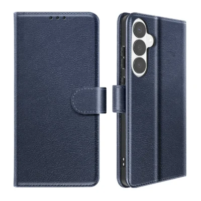 Funda de Cuero en Libro para Samsung Galaxy S26 - Azul