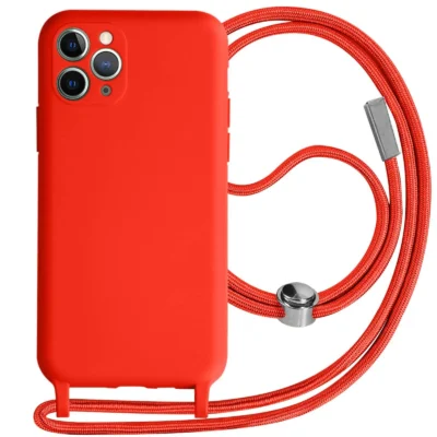 Funda con Cordón para iPhone 11 Pro - Rojo
