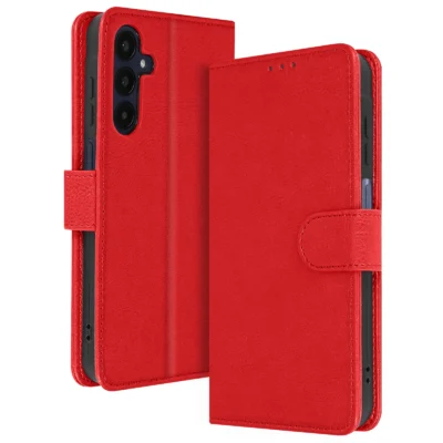 Funda de Cuero en Libro para Samsung Galaxy A23 5G - Rojo