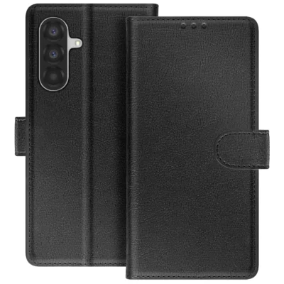 Funda de Cuero en Libro para Samsung Galaxy A15 - Negro