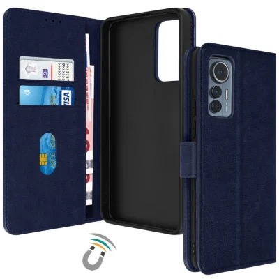 Funda de Cuero en Libro para Xiaomi 12 Lite - Azul