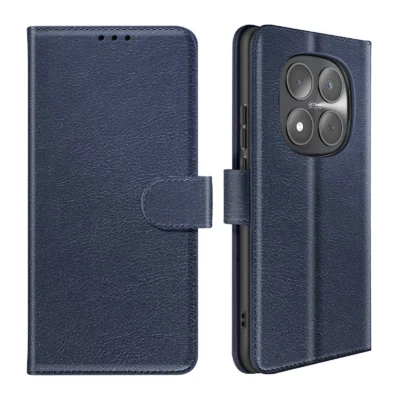 Funda de Cuero en Libro para Xiaomi Redmi Note 15 Pro 5G - Azul