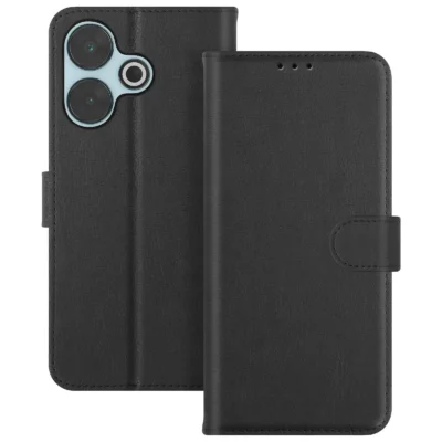 Funda de Cuero en Libro para Xiaomi Redmi 13 - Negro
