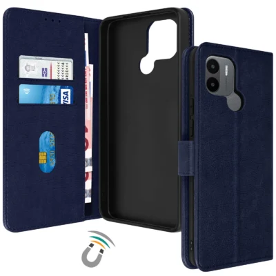 Funda de Cuero en Libro para Xiaomi Redmi A1 Plus - Azul
