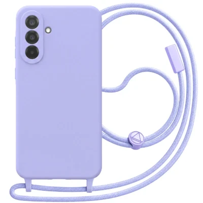 Funda con Cordón para Samsung Galaxy A54 5G - Morado