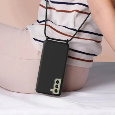 Funda con Cordón para Samsung Galaxy S21 FE - Negro